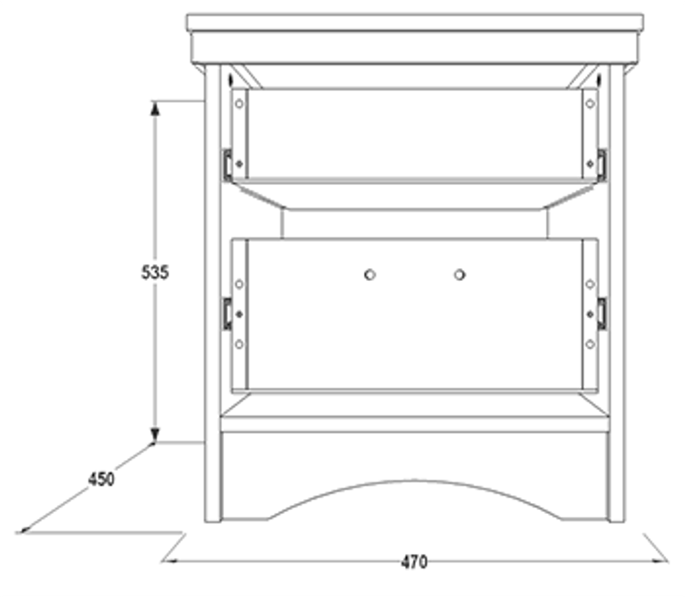 Тумба прикроватная "Ольга-10" (белый/жемчужный ясень), ЛДСП/МДФ, Фант-мебель, г. Волжск