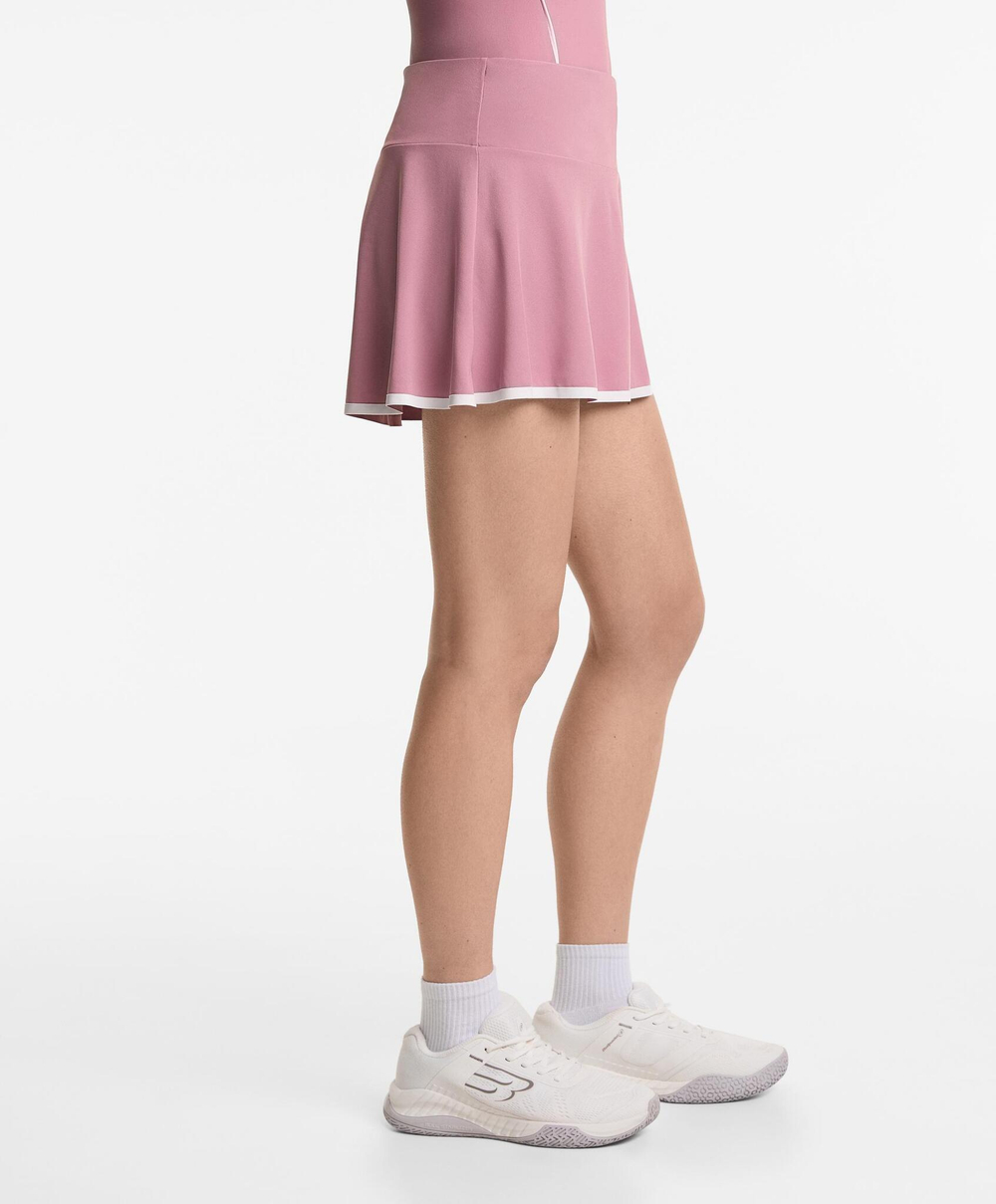 Oysho Юбка с кантом, розовый