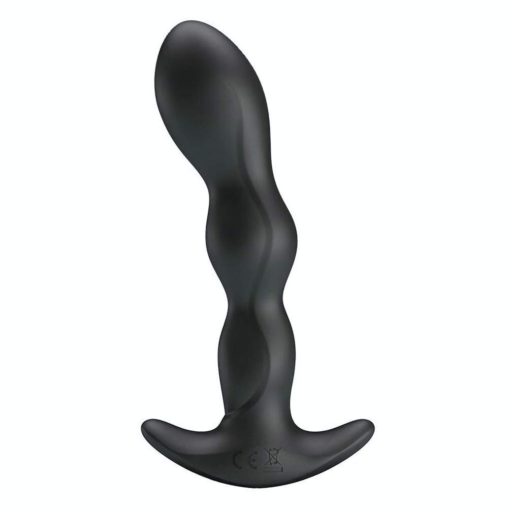 Черный анальный стимулятор простаты с вибрацией Special Anal Massager - 14,5 см. (Цвет: черный)
