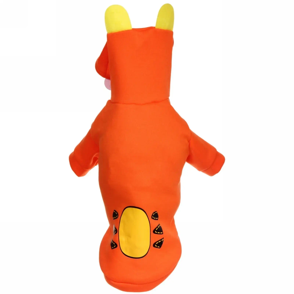 Кофта - толстовка с капюшоном для собак мелких пород «МОДНЫЙ БРО», тигрёнок, размер XL (22*27*43см) Ultramarine