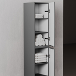 Шкаф-пенал Sancos Folk подвесной, Grey soft 350х350х1650 мм