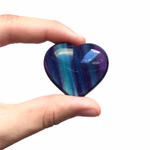 Сердце флюорит, 1 шт (16-18 гр)