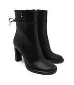 Кожаные ботильоны на каблуке Patrizia Pepe - черный(8Y0042 L078)