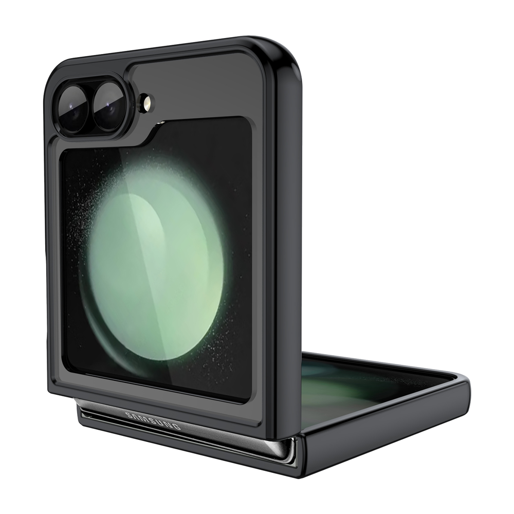 Двухкомпонентный чехол с черными рамками для Samsung Galaxy Flip 6 5G