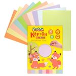 Картон цветной А4, 10л. 10цв. пастельные цвета, мелованный, 200 г/м2, Каляка-Маляка