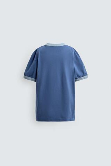 ZARA Х DISNEY ФУТБОЛКА С ГРАФИЧЕСКИМ ПРИНТОМ, СИНИЙ