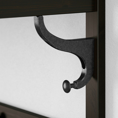 Вешалка настенная IKEA HEMNES (ХЕМНЭС), Черный, 85 см