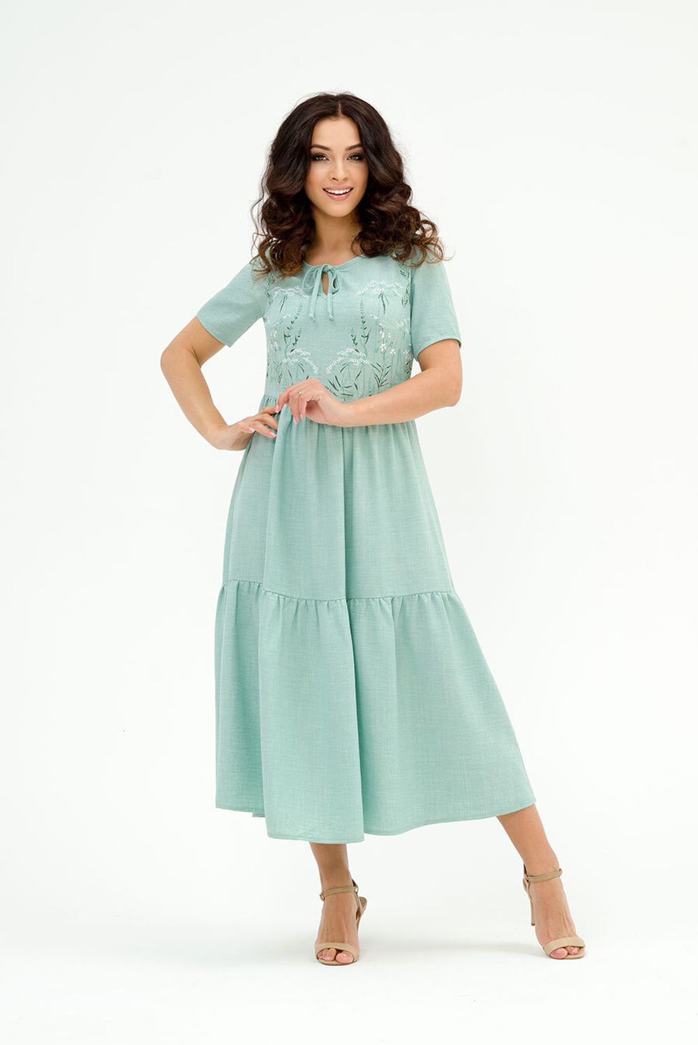 Платье Аврора (44-52) Serenada ментоловый (Акция)