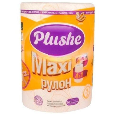 Полотенца 2 сл. 1 рулон (40м) "Plushe MAXI" (1/18 шт.)