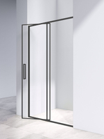 Душевая дверь Slim 8mm VDP-4SL120CLB, черный, стекло прозрачное