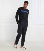 Пижамы Urban Long Set BOSS BLACK - темно-синий(50501819)