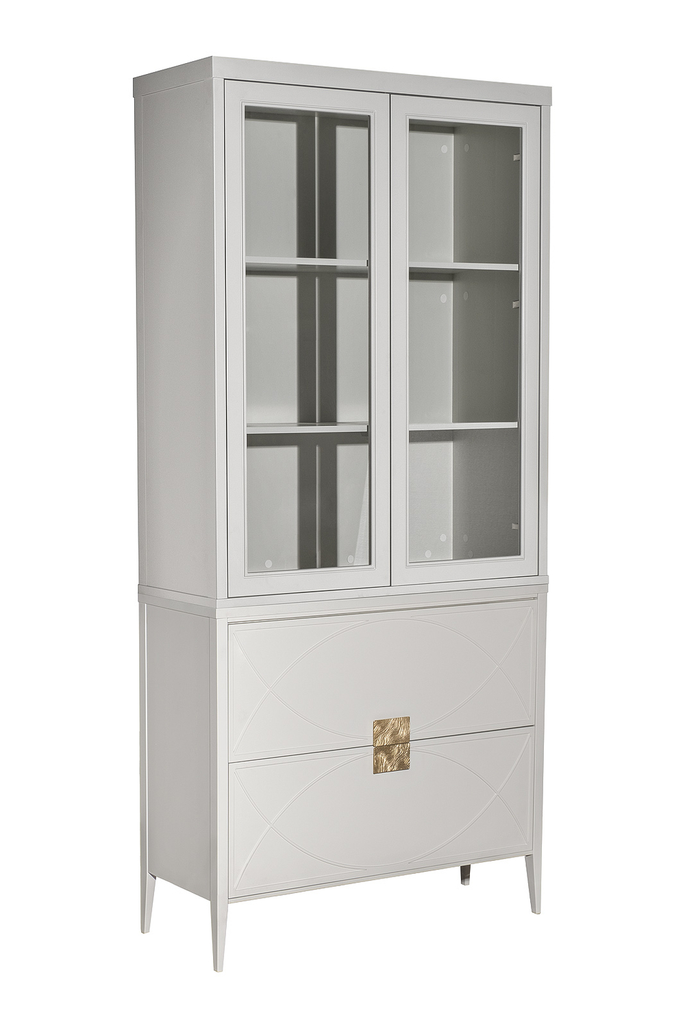 Комод бежевый 2 ящика 100x80x40см Garda Decor