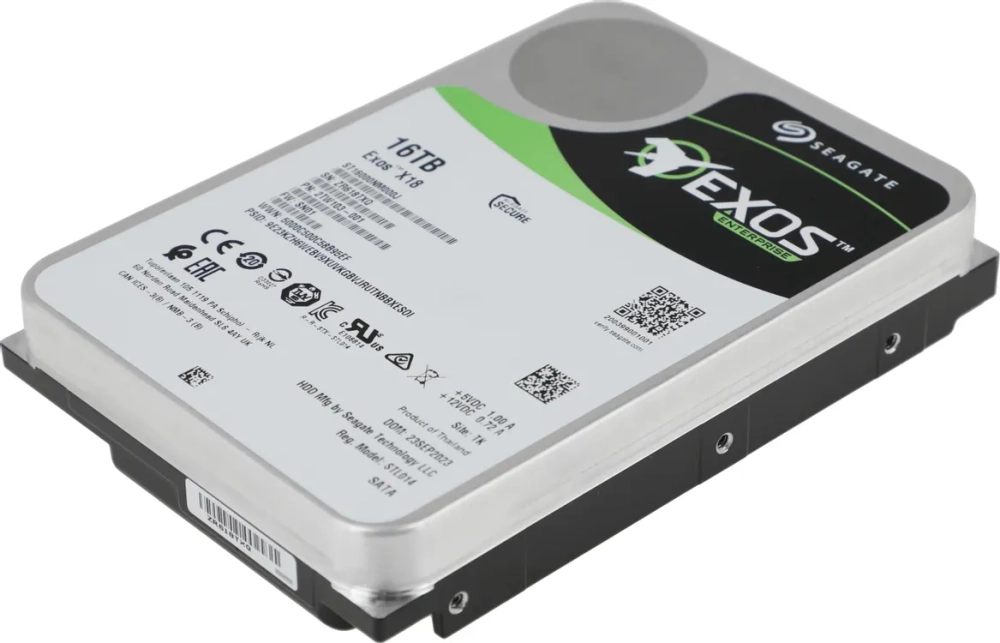 Жесткий диск Seagate Exos X18 16TB [ST16000NM000J]