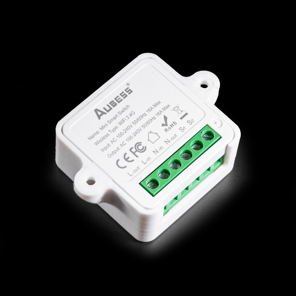 Крепление реле Aubess mini SMART switch на стену, белое