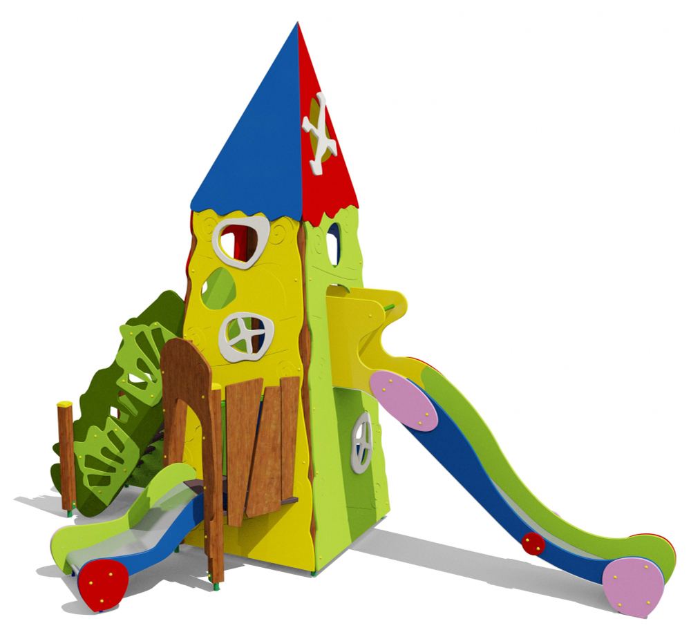 Игровой комплекс для детей 4-6 лет для уличной площадки
