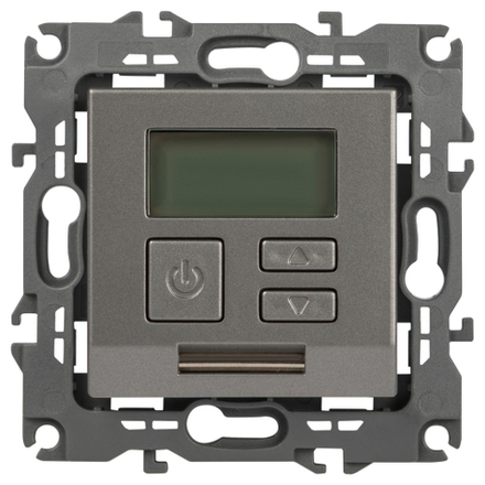 Терморегулятор ЭРА Серия 12 12-4111-16 универсальный 230В-Imax16А титан