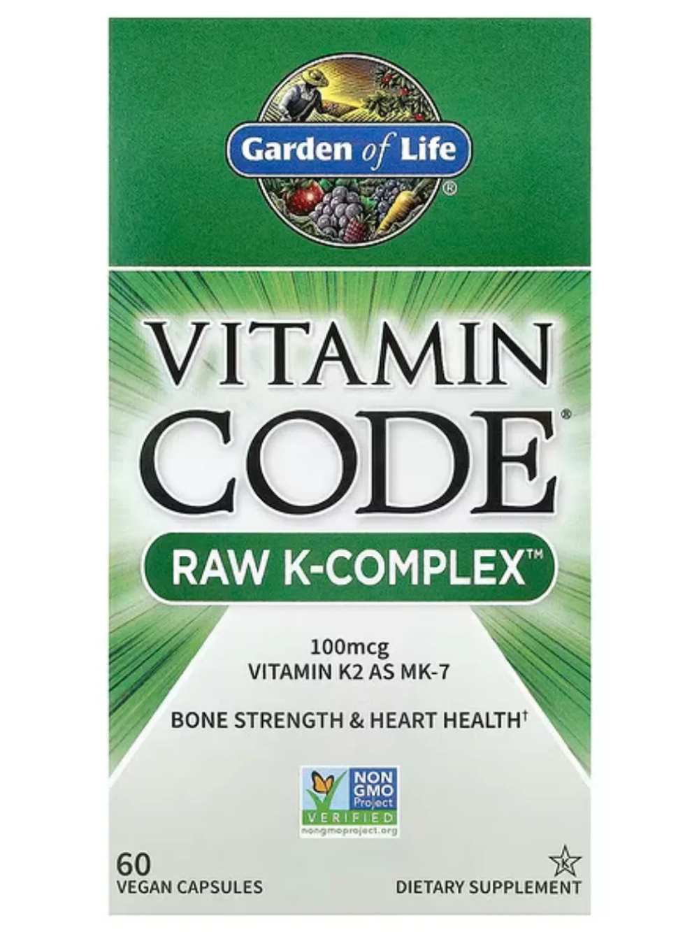 Vitamin Code Raw комплекс витаминов K 60 вег капсул