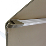 Зонт садовый складной с подставкой и подсветкой, квадратный 300 см, бежевый