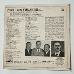 Винтажная виниловая пластинка LP Spotlight On The George Mitchell Minstrels (UK 1964)