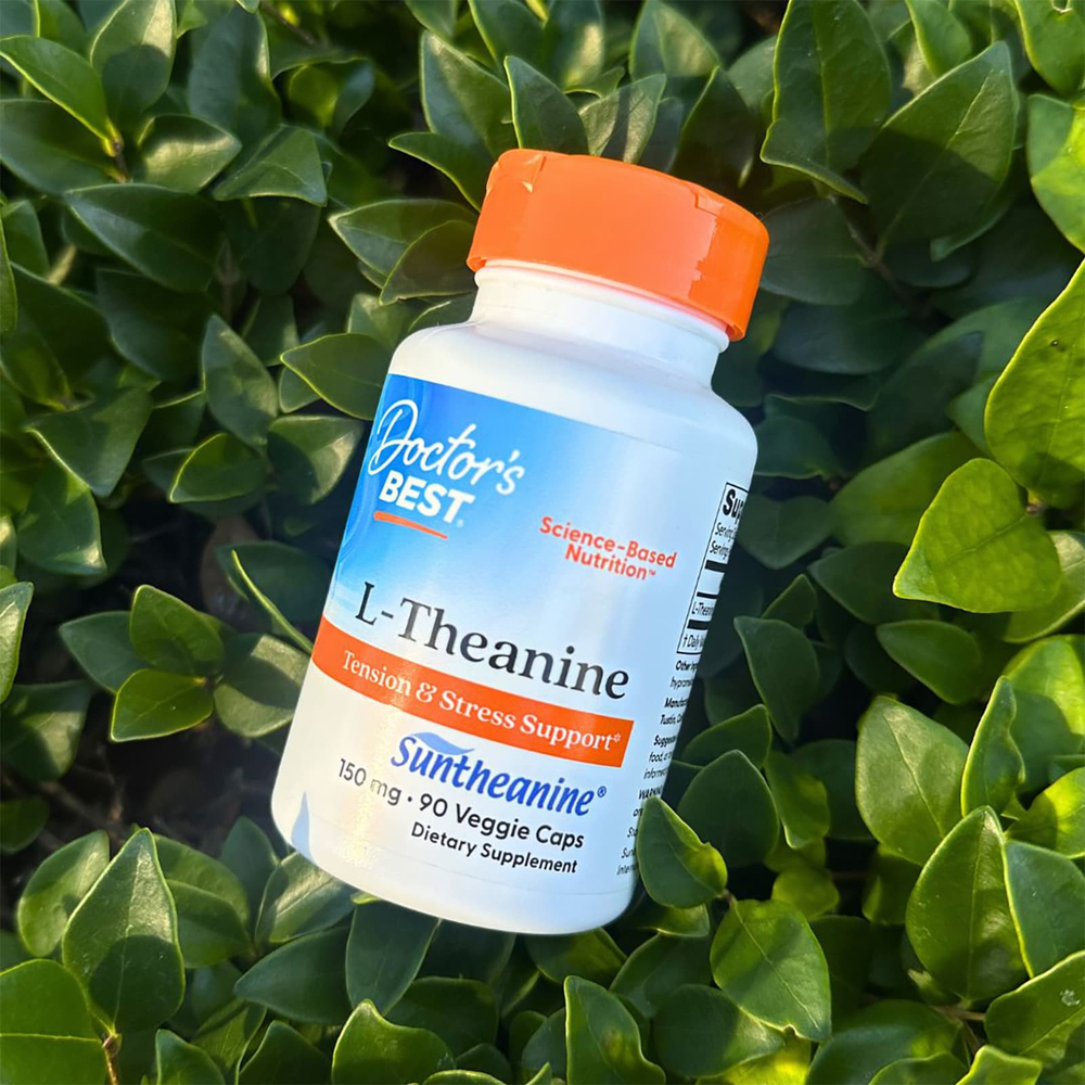 Doctor's Best, L-теанин с Suntheanine, 150 мг, 90 вегетарианских капсул
