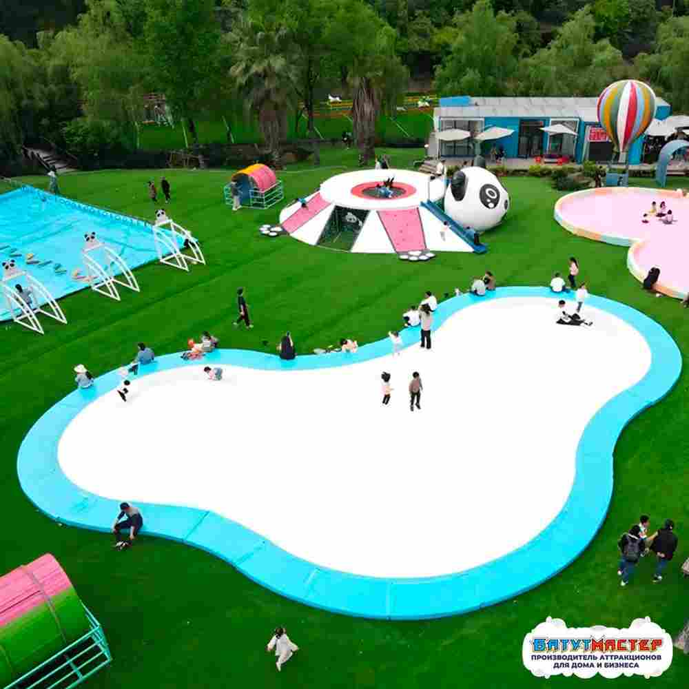 Надувная подушка на платформе «Воздушный остров» 21×16,5×2 м