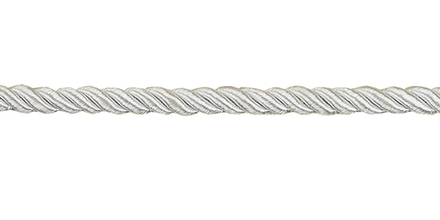 Шнур,  6 мм,  витой, №91001 белый