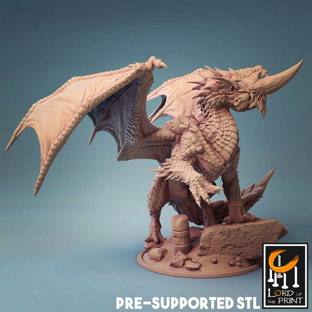 Дракон монстр миниатюра для dnd, днд, pathfinder, фентези, Настольная игра, НРИ, Варгейм, РПГ