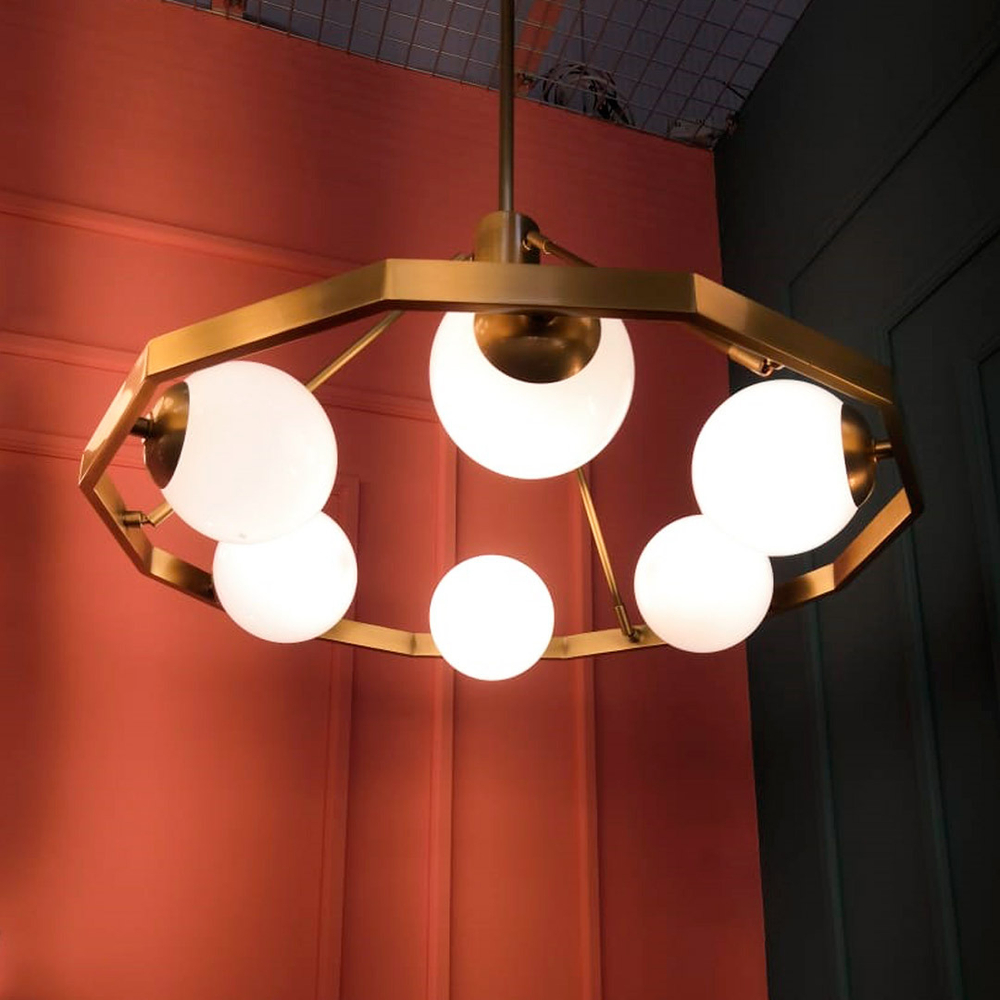 Люстра Cloyd KARASS C6 / Ø76 см - латунь (арт.10138)