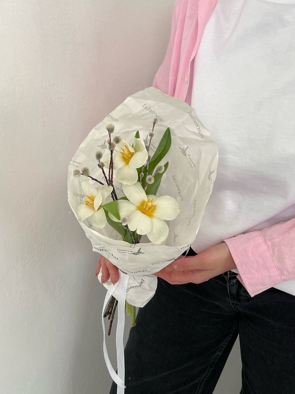 Кулек пасхальный из тюльпанов