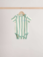 Боди с коротким рукавом для малышей Next E93-287, 3 шт., Бежевый, Мятный, Голубой