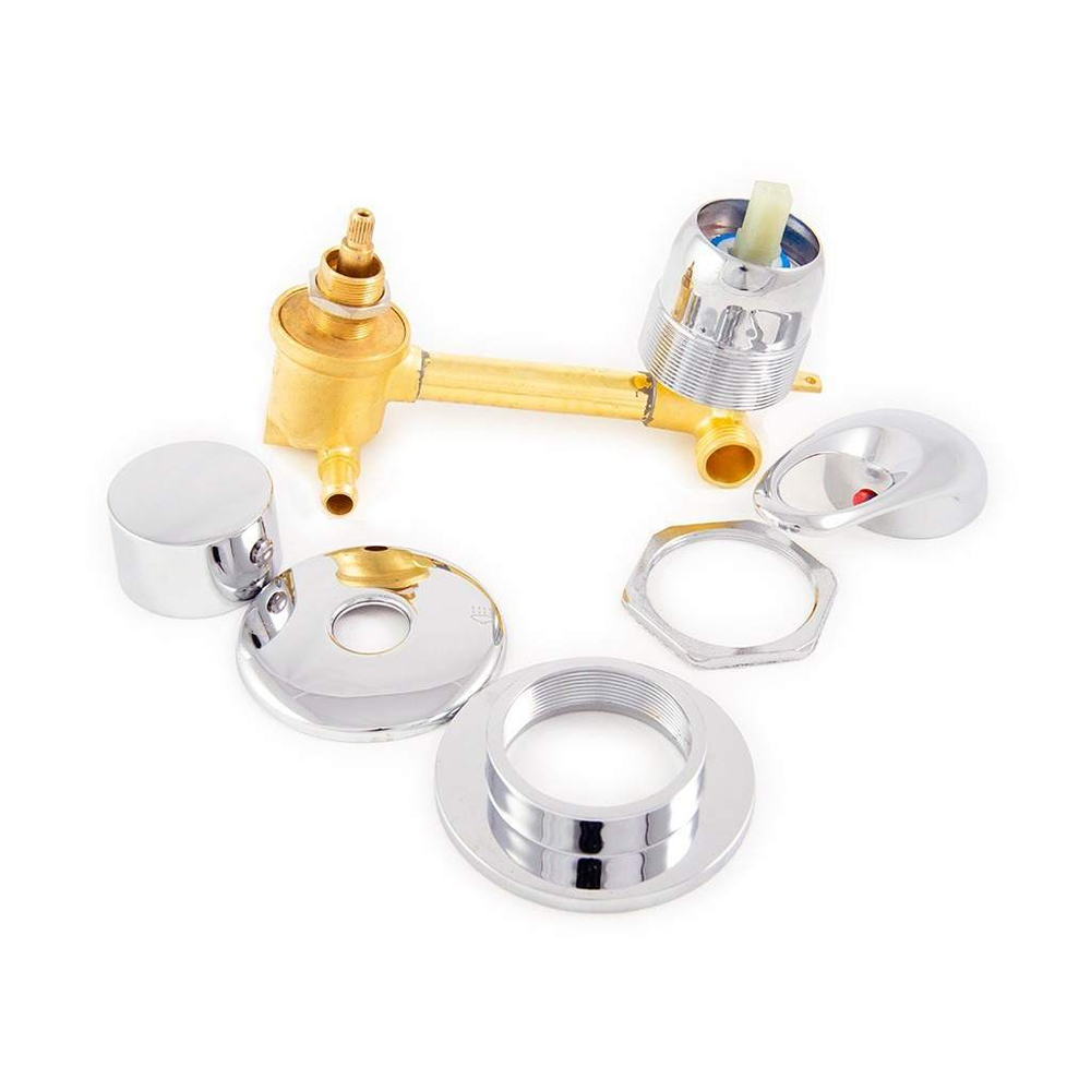 Смеситель для душевой кабины с переключателем на 2 режима 120мм под хомут