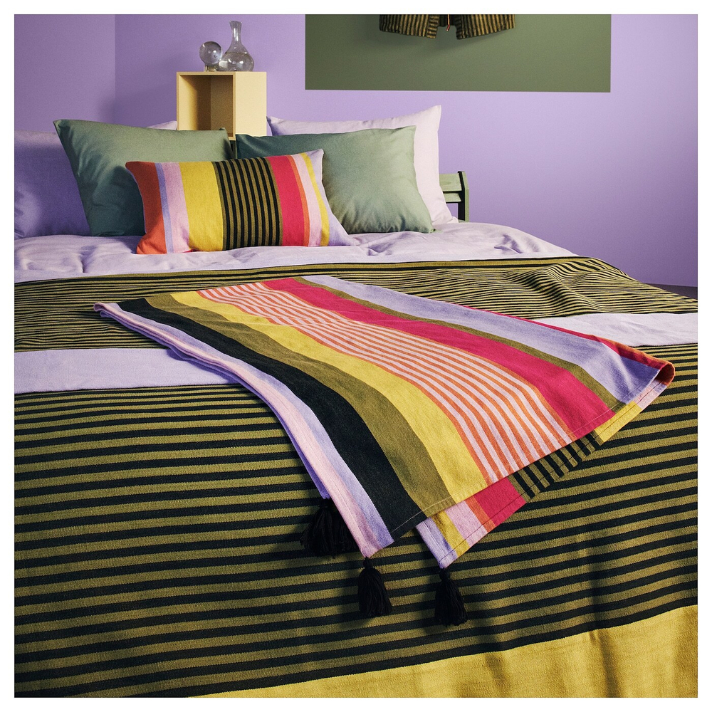 Плед IKEA MAVINN (МАВИНН), Разноцветный, 110x170 см