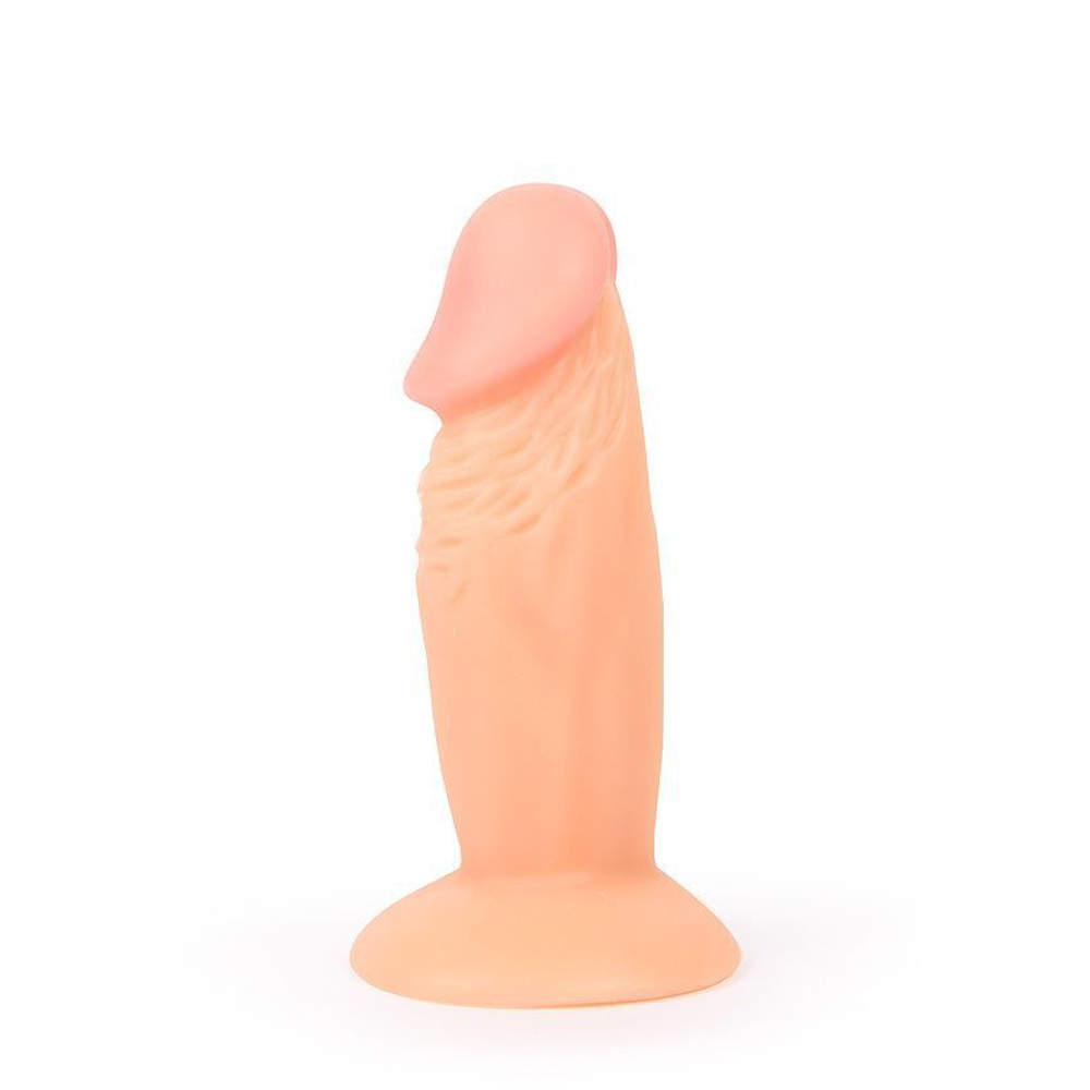 Реалистичный анальный фаллоимитатор Erowoman на присоске (Цвет: телесный)