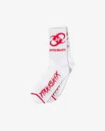 Носки YMKASHIX HELLCOME FIREDISE Белые