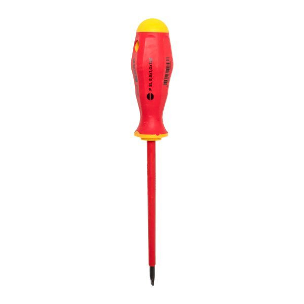 Отвертка Professional SL5,5х1 мм VDE 1000В EKF