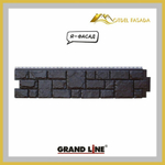 Панель фасадная Grand Line  Я -ФАСАД  Екатерининский камень Уголь 0,39м2
