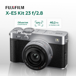 Беззеркальный фотоаппарат Fujifilm X-E5 Kit 23mm f/2.8, серебристый