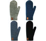 Варежки серый меланж р. 14, 1 шт.