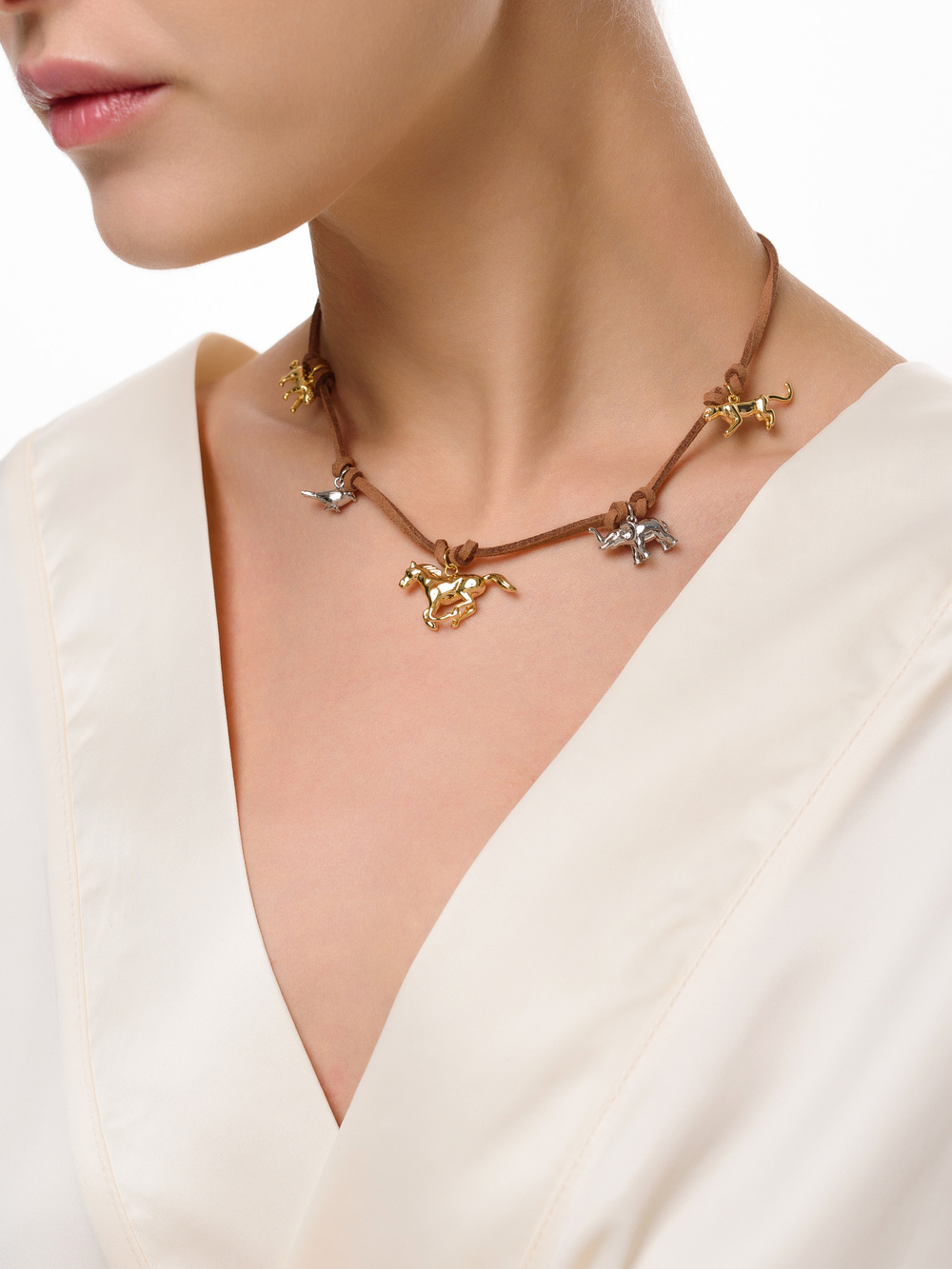 Чокер "Animals" Brown New