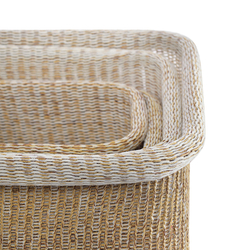 Набор из 4 корзин для хранения Sustainable collection, бежевый