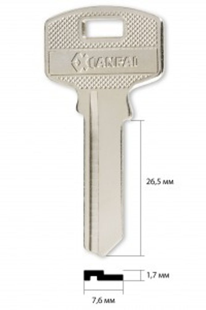 Заготовка английского ключа 13569 BUL-6D x x BUL6 x x англ. ( BULAT)