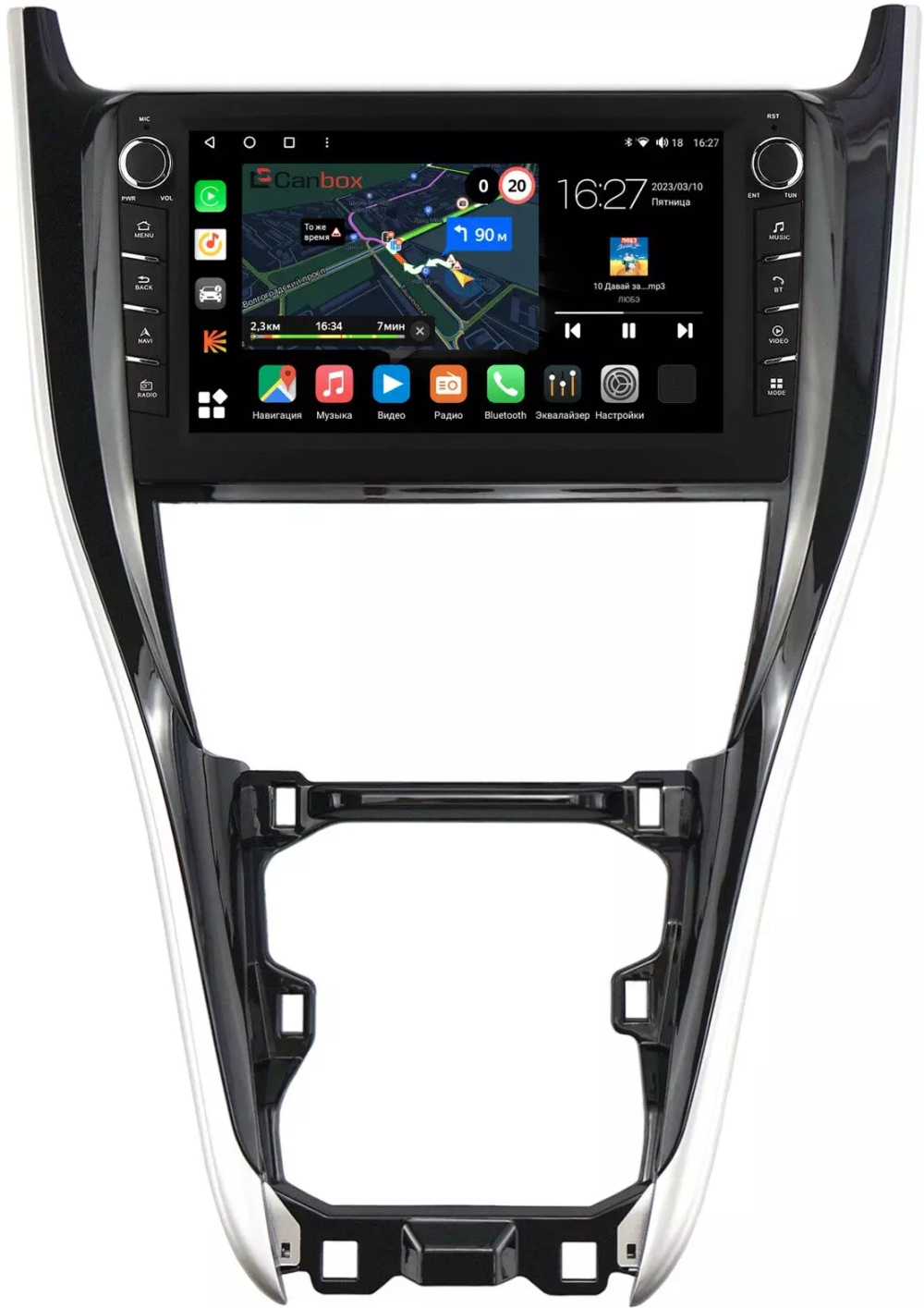 Магнитола для Toyota Harrier 3 2017-2020 - Canbox 10-1227 Android 10, ТОП процессор, CarPlay, 4G SIM-слот