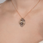 Подвеска «Дракон» из красного золота