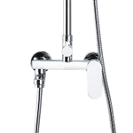 Душевая колонна Azario ARIZONA со смесителем для ванны, с поворотным изливом, круглая, хром (AZ-20R)