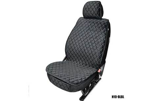 Накидки сидений ПОЛНЫЙ Coolpart MAXIMAL LUX (кт) - N-09-BLBL (Велюр РОМБ) черный/ шов черный