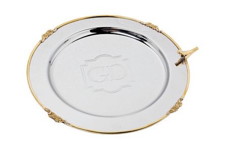 Поднос круглый 33см Garda Decor Bird