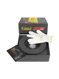 Диск тормозной передний перфорированный PRO-LINE с покрытием комплект RENAULT 11/19/21/SYMBOL/CLIO/MEGANE/KANGOO GANZ GIJ06125S