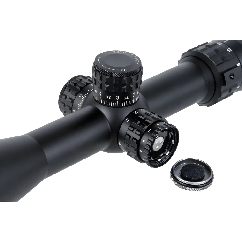 Прицел оптический Veber Пневматика III 6-24X50 SF IR - боковая часть с регулировочными кольцами