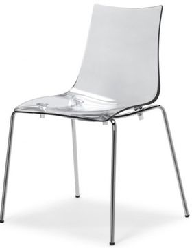 Стул прозрачный Zebra Antishock 4 legs прозрачный