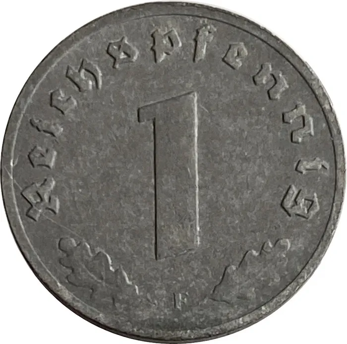 1 рейхспфенниг 1942 Германия (Третий рейх) "F"